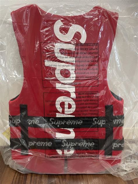 supreme life jacket replica|real supreme shirt stitch.